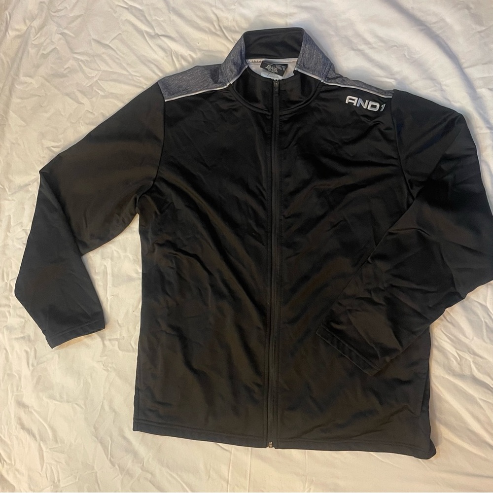 AND1 Men's Black and Gray Jacket